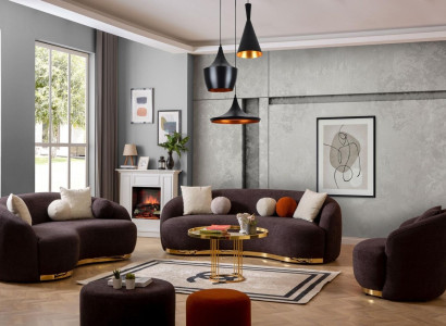 Stil Wohnzimmer Set Couchen Designer Sofagarnitur 4+3+1 Sitz Möbel